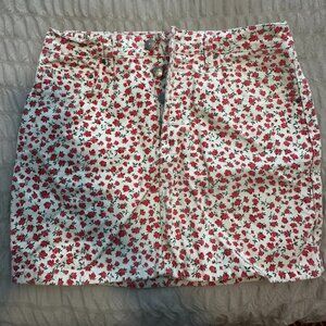 Floral Mini skirt